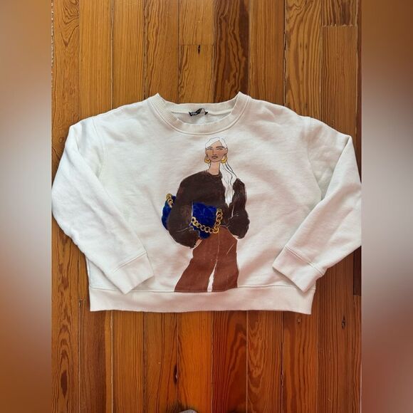 Zara Tops - ZARA Fashion Sweatshirt